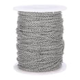 thumbnail image 1 of Chaîne Courbée Portable Réglable en Acier Inoxydable Brillant Chaîne Durable Résistante à l'Usure Chaînes Torsadées Non Soudées avec Rouleau Bracelet DIY, 1 of 8