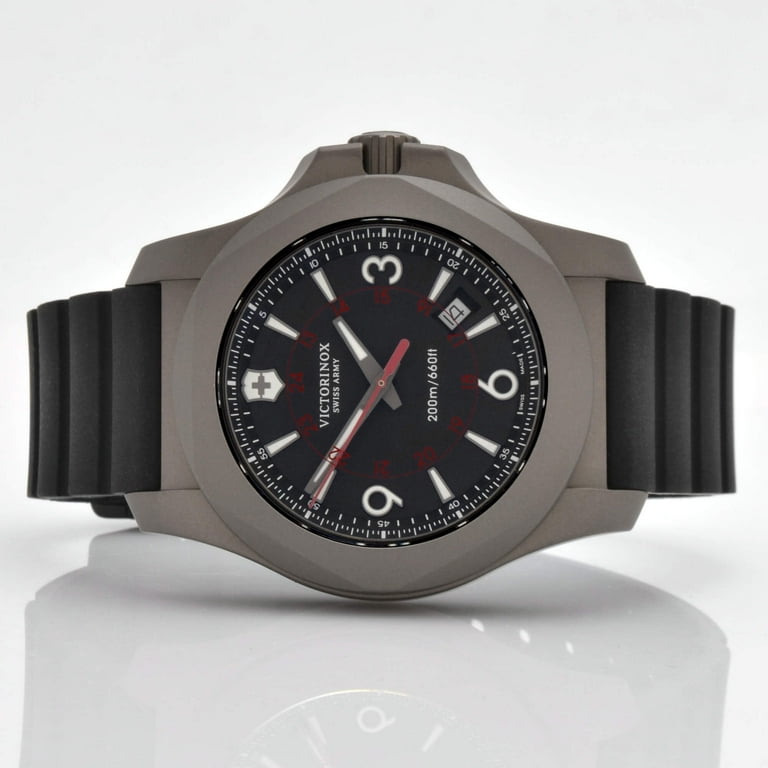 Victorinox Swiss Army 241883 Men's I.N.O.X. Black Dial Strap Watch