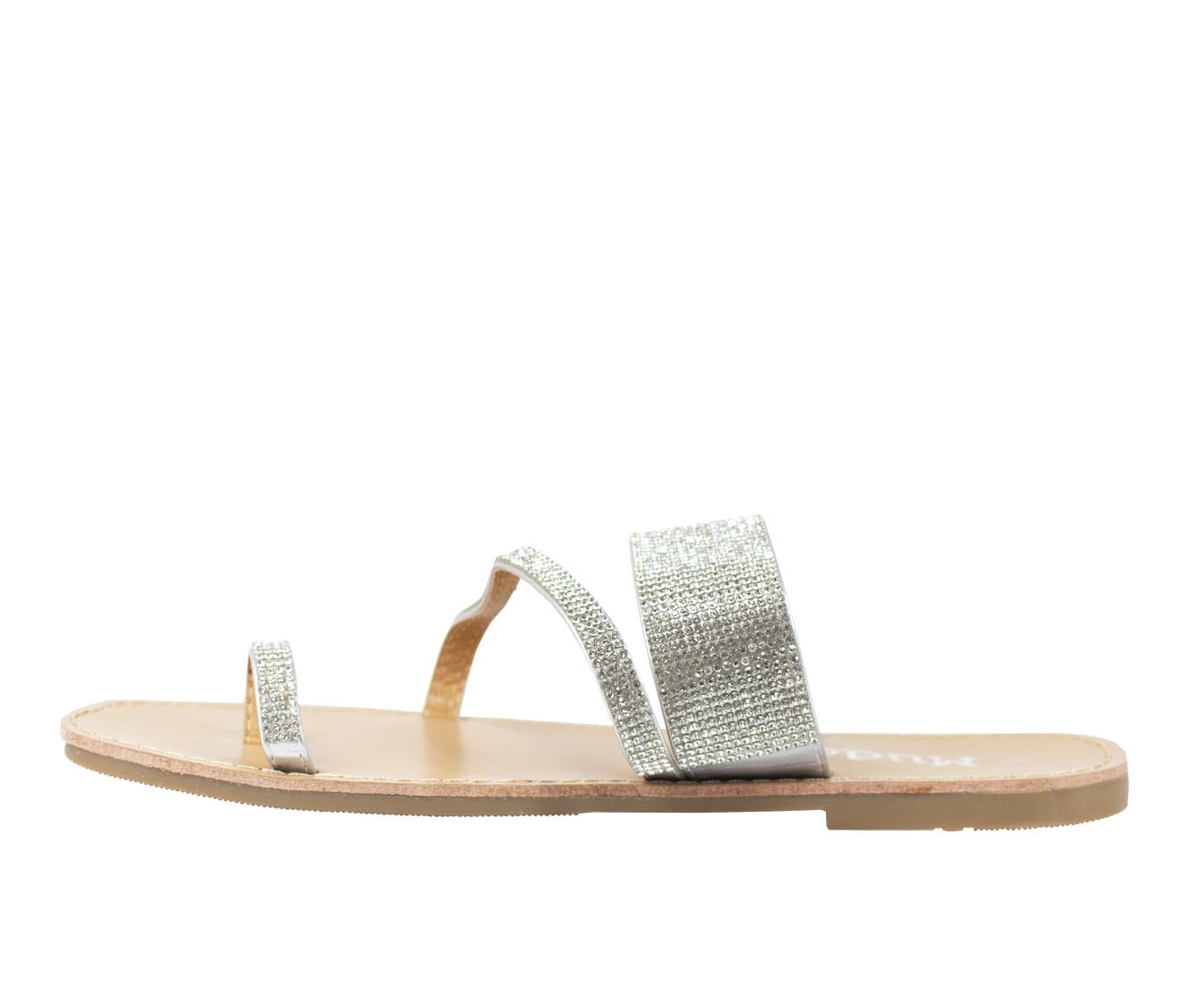 Mudd Women's Rhinestone Embellished Toe Loop Sandal