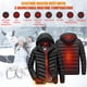 thumbnail image 3 of Abrigo de algodón con calefacción eléctrica para hombres y mujeres, chaqueta térmica con carga USB, 3 of 7