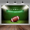 thumbnail image 3 of 20 x 10 ft Birthday Photography Backdrop, Football Happy Birthday Backdrop Baseball Birthday Photography Backdrop for Boy, Soccer Field Banner Photo Studio Background Decor, 3 of 4