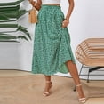 thumbnail image 2 of Lime Green Womens Flower Graphic Loose Fit Spandex Skirt for Women Maxi Long Midi Knee Length Brunch Boho Skirt 2025 Clothing Country Concert Y2K S, 2 of 9