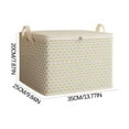thumbnail image 2 of Miogawg Storage Box, Collapsible Storage Bins With Lids, Cotton And Linen Cloth Storage Baskets With Handle, For Books, Closet, Bedroom, Home, 2 of 2