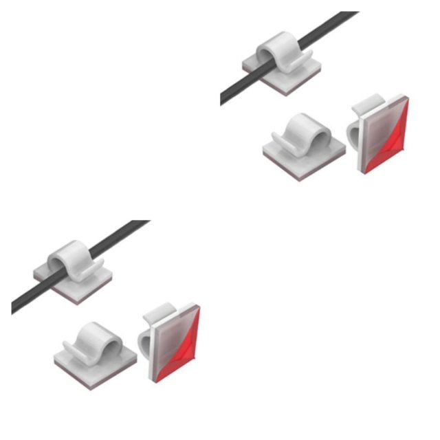 Maytalsory 40piece Versatile Cable Clip For Efficient Cable Organization Durable Plastic Cable Management white 2Set
