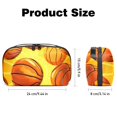 thumbnail image 5 of Basketball Digital Pouch Organizer for Chargers, Hard Drives, and Cords - Waterproof Oxford Cloth Material, 5.9x9.44x3.14 Inches, 5 of 6