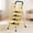 4 Step Yellow, variant on 4 Step Ladder with Handrails, Folding Step Stool,Heavy Duty Step Ladders with Anti-Slip Widen Pedals, 500 lbs