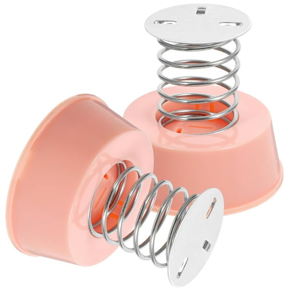 Hytrove Car Dashboard Toy Spring Base Dashboard Doll Pink Iron 2Pcs