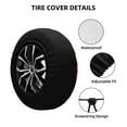 thumbnail image 4 of Bingfone Bright Mushrooms Spare Tire Cover Weatherproof Universal Wheel Protectors For Rv Camper Travel Trailer Suv Truck 16 Inch, 4 of 9