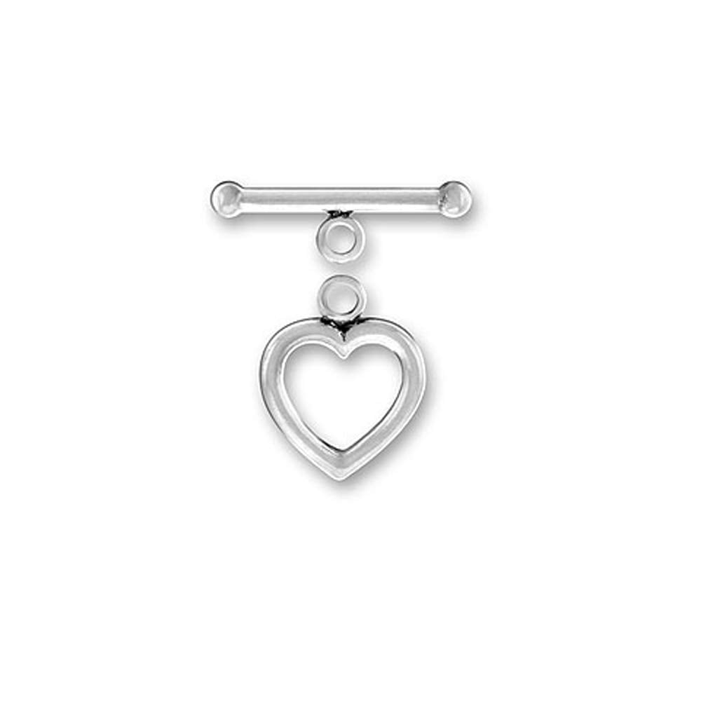 heart shaped toggle clasp