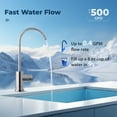 thumbnail image 6 of iSpring RO500AK-BN, NSF Certified Tankless RO Reverse Osmosis Water Filtration System, 500 GPD Fast Flow with Natural pH Alkaline Remineralization, Brushed Nickel Faucet, 2:1 Pure to Drain Ratio, 6 of 8