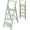 Green, variant on 6 Step Ladder, Lightweight Folding Step Stool with Convenient Handgrip,Aluminum 330lbs Capacity Step Ladder for Office,Household,Kitchen,Library(Grey)