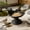 Black, variant on Sunflower Cast Iron Bird Feeder, Rustproof Outdoor Water Bowl for Garden Patio Balcony Decoration, Heavy-Duty Ground Bird Bath, Tabletop Display Piece for Home Accent
