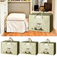 thumbnail image 1 of Xihbxyly Bolsa de Lavandería de Gran Capacidad, Organizador de Almacenamiento Plegable, Tela Gruesa y Duradera con Asa, Cierre de Cremallera, Multiusos para Ropa de Cama, Almohadas, Ropa, Dormitorios, 1 of 7