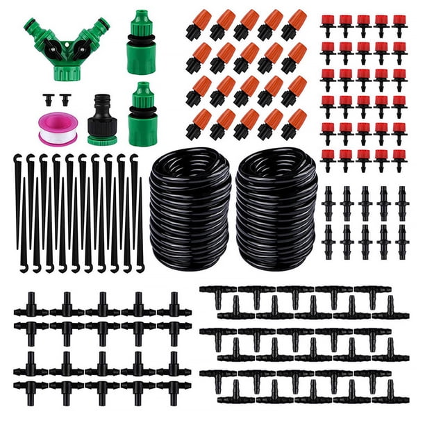 Kit de riego Sistema de riego Manguera de 30 m Boquilla ajustable Gotero Equipo de riego para jardín de plantas