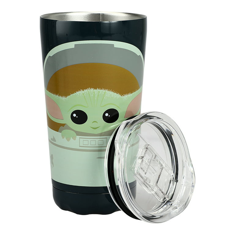 Grogu Stainless Steel Tumbler with Straw – Star Wars: The Mandalorian