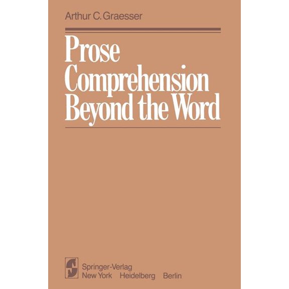 Prose Comprehension Beyond the Word, (Paperback)