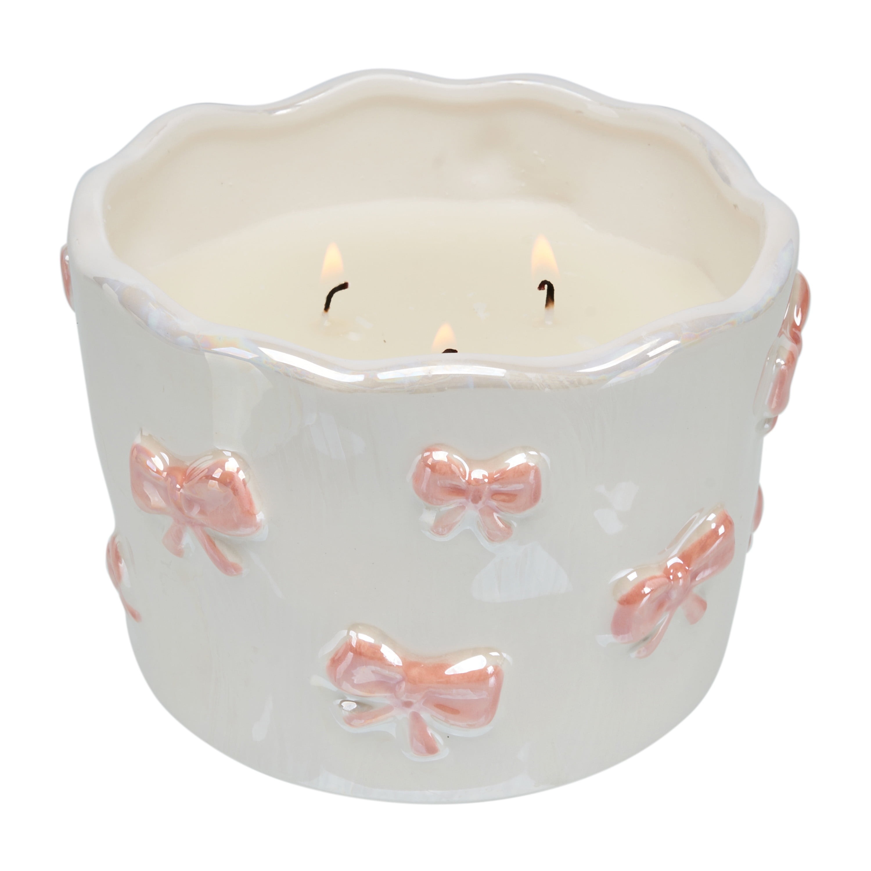 VAL-PINK BOW CANDLE