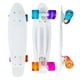 thumbnail image 1 of JS Roller Patineta penny board de 22 pulgadas para niños, adultos con llantas de goma y superficie antiderrapante white multicolor, 1 of 2