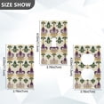 thumbnail image 7 of Yayeee Toggle Light Switch Wall Plate 1-Gang 4.5"x2.7" Home Decorative Outlet Cover, Beige Floral Pattern, 7 of 7