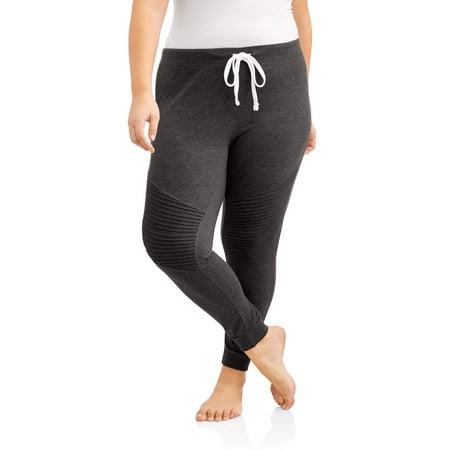Women's Plus Moto Seamed Lounge Jogger