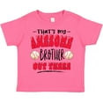 thumbnail image 3 of Inktastic That's My Awesome Brother out There with Baseballs Boys or Girls Toddler T-Shirt, 3 of 5