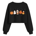 thumbnail image 4 of Yuncity Kids Halloween Sweatshirt Boys Girls Halloween Graphic Long Sleeve Tees Fall Casual Outdoor Activities Tops Size 4-5 Years, 4 of 4