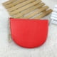 thumbnail image 5 of Monedero de piel auténtica para mujer, minimonedero con llavero, 5 of 5