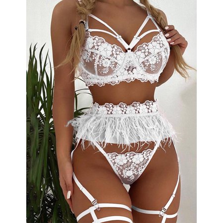 

Lingerie Sets For Women Sexy Deep V Halter Lingerie Teddy Bodysuit Lace Babydoll Womens Lingerie Sexy Set Sleepwear For Women Nightgowns Underwear For Women Sexy