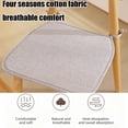 thumbnail image 4 of Summer Cottons And Linen Horseshoe Shaped Chair Cushions Dining Chair Cushions With Straps Non-sliped, 4 of 6