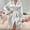 White, variant on FAHXNVB Women's Lace Trim Silk Satin Robes Long Sleeve V Neck Sleepwear Bride Bridesmaid Soft Lightweight Knee Length Kimono Satin Bathrobe