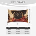 thumbnail image 4 of Lsque Western French Bulldog Cowboy Pattern Pillow Case – Soft & Cozy Throw Pillow Cover, Hypoallergenic Cushion Case for Sleeping Women with Envelope Closure-14"x20", 4 of 6