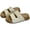 Beige, variant on Women's Adjustable Two-Strap Slides, Comfortable Non-Slip Summer Sandals