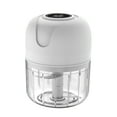 thumbnail image 1 of Mini picadora eléctrica de ajo, mini picadora de alimentos, picadora de ajo eléctrica portátil con carga USB para cebolla, zanahoria, carne, comida para bebés, verduras, 1 of 8