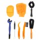 thumbnail image 1 of Juego de Herramientas de limpieza de bicicleta, 8 Uds., cadena de bicicleta, cepillo de limpieza de neumáticos, tabla de raspado, guantes YUNYI BRAND Deportes, 1 of 8