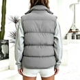 thumbnail image 7 of Edvintorg Womens Lightweight Puffer Vest Stand Collar Zip up Sleeveless Waistcoat Quilted Jackets with Pockets Plus Size, 7 of 7
