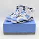 thumbnail image 1 of Ni - ke CT8529-410 Ni - ke Air Jordan 6 UNC University Blue White College Navy (Men's), 1 of 5