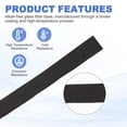 thumbnail image 3 of Insulation Cable Protector,25mm/0.98 Inch-1m/3 Feet High TEMP Fiberglass Sleeve Black, 3 of 6