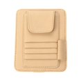 thumbnail image 4 of Automobile Sun Visor Organizer Tickets Cards Clips Space Saving Bills Storage for Atto 3 Beige, 4 of 9