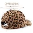 thumbnail image 2 of TOPTIE Corduroy Baseball Cap Unisex Warm Sun Protection Hat Leopard-Gray, 2 of 6