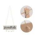 thumbnail image 3 of Creative Mini Wooden Hanging Grandkids MAKE LIFE GRAND Wall Board DIY Listing Note Clips Crafts (White), 3 of 7