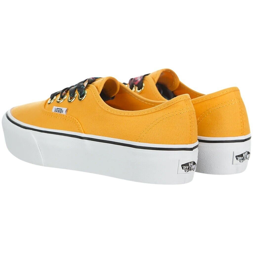 Vans yellow platform top