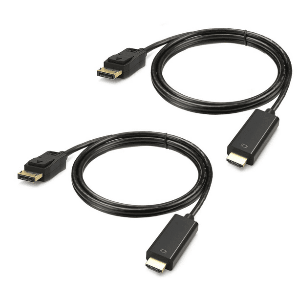 Fange Variant Gnaven Displayport to HDMI Cable 6 feet 4-Pack, UKYEE Display Port (DP) to HDMI  Adapter 6ft Male to Male Cord Converter for PCs to HDTV, Monitor,  Projector. - Walmart.com
