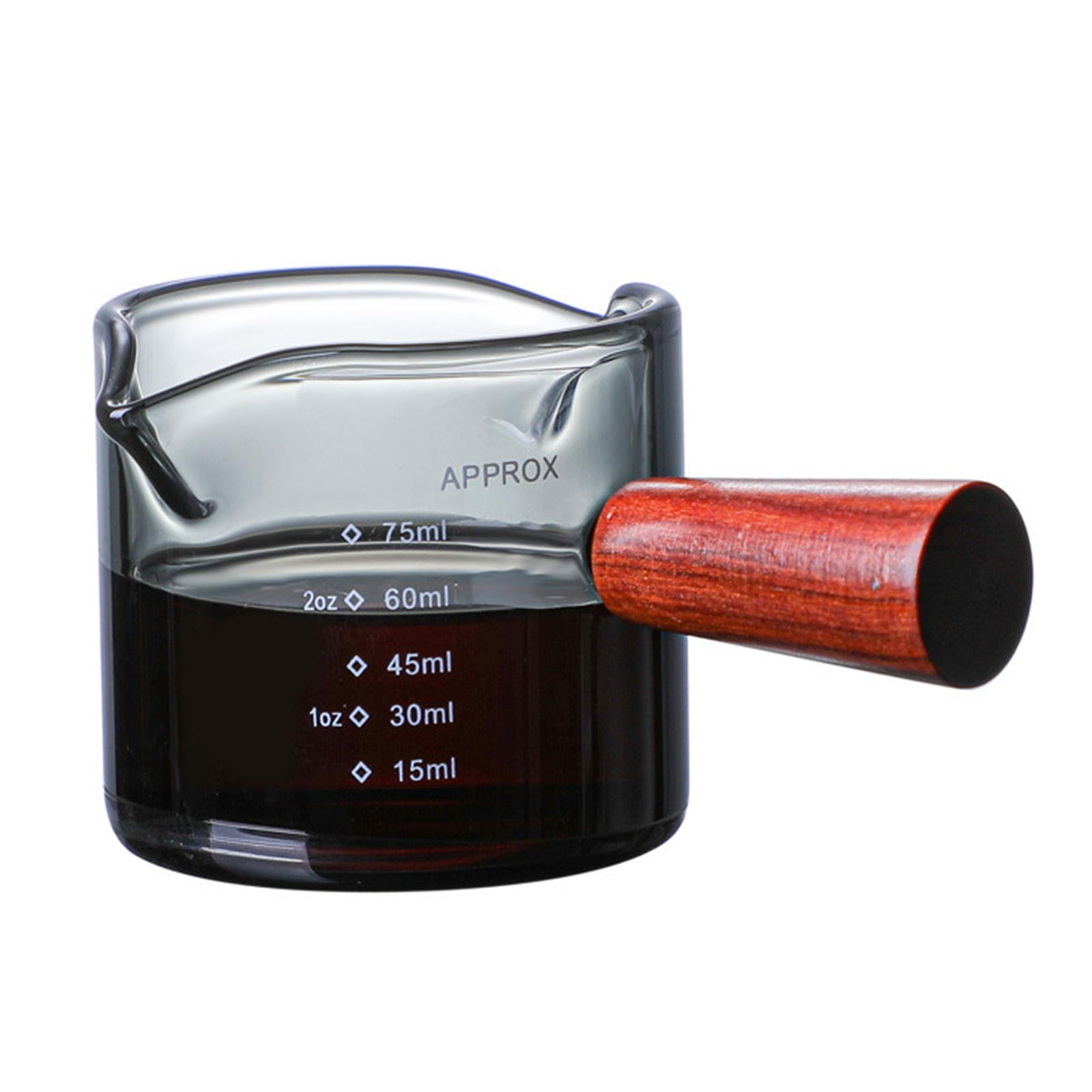 Nishiyuenyi Double Mouth Glass Espresso Cup, Milk Shot, Coffee Cup