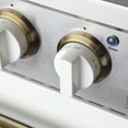 thumbnail image 3 of 36 in. 5.2 cu. ft. Dual Fuel Range for Natural Gas in White and Gold Accents, 3 of 8