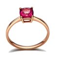 thumbnail image 3 of 1 Carat Ruby Solitaire Gemstone Engagement Ring in Rose Gold, 3 of 4