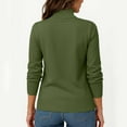 thumbnail image 3 of Turtleneck Sweaters for Women, Long Sleeve Casual Pullover Tops, Lightweight Winter Knit Wear for Soft Comfort 2026 Green 2XL, 3 of 5