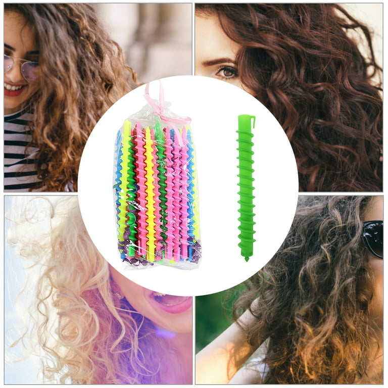 Curling Rods Plastic Spiral Hair Perm Roller Barber Hairdressing Styling Salon Tools Random Color Big Hollow Walmart