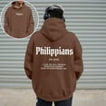 thumbnail image 4 of Christian Hoodies for Men 2025 Bible Verse Graphic Hoodie with Pockets Hooded Sweatshirt Pullover Tops, 4 of 7