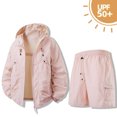 thumbnail image 2 of 2 Packs Summer Sun Protection Hoodie for Womens Front Zipper Sun-Protective Clothing Upf 50+ Long Sleeve Tops Rash Guard UV SPF T-Shirts Athletic Stretch Shorts SPF Hiking Tops Outdoor 2025, 2 of 5