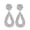 White, variant on SmartBy Bohemia Women Geometric Emboss Hollow Teardrop Dangle Stud Earrings Jewelry Gift